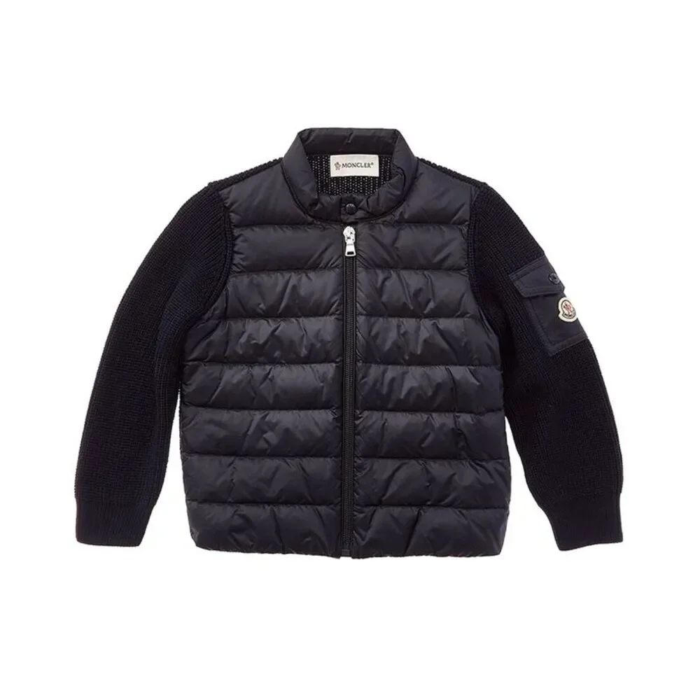 Moncler Girls Cardigan, Blue